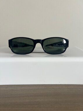 Giorgio Armani Black Rectangular Sunglasses Made in Italy